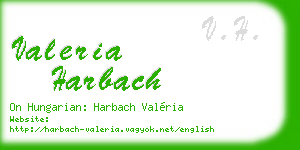 valeria harbach business card